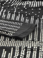 Starlight Rhinestone Sheer Mesh Bodysuit in Black