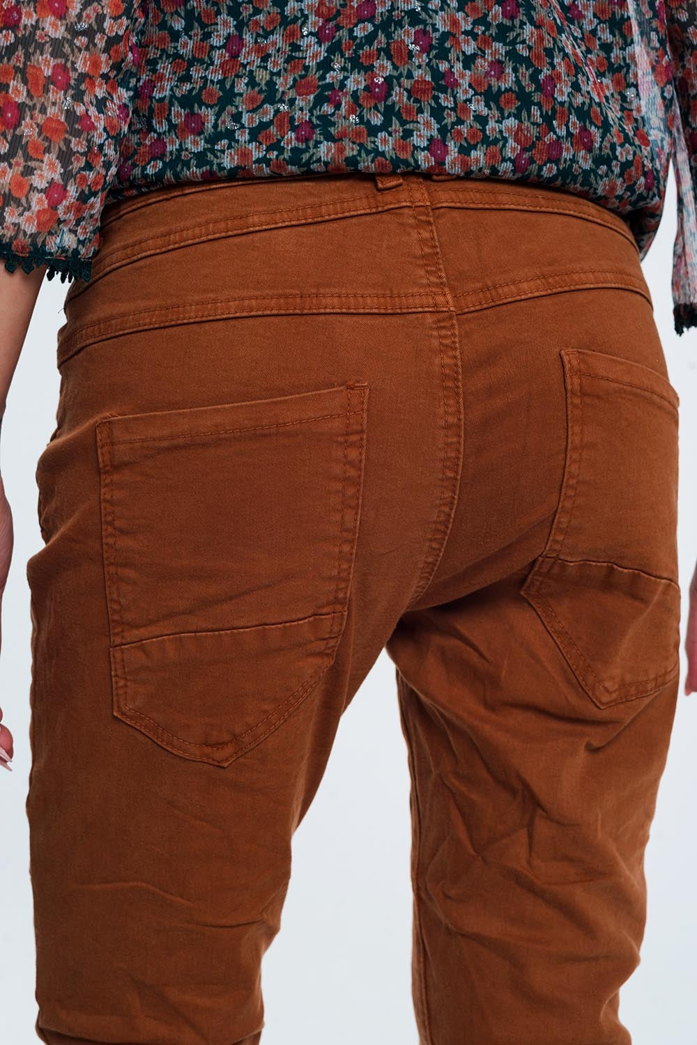 Drop Skinny Jean in Ochre | Q2
