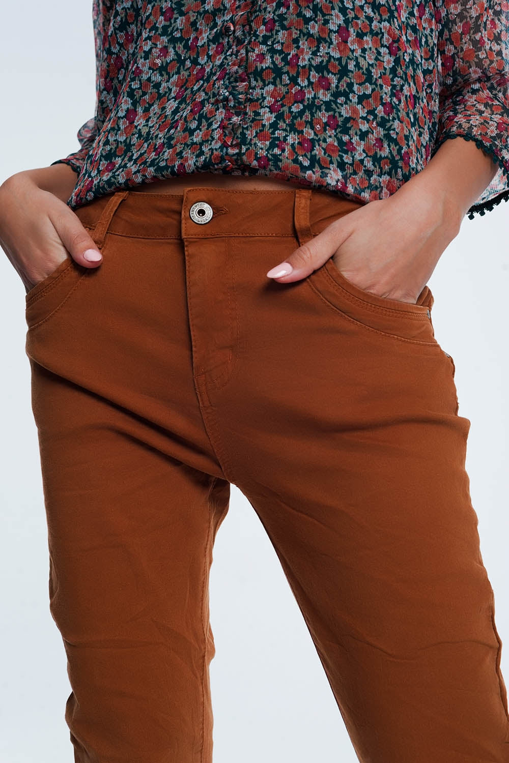 Drop Skinny Jean in Ochre | Q2