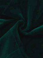 Emerald green velvet double-breasted blazer mini dress, deep jewel tone, by Pinup Girl Clothing