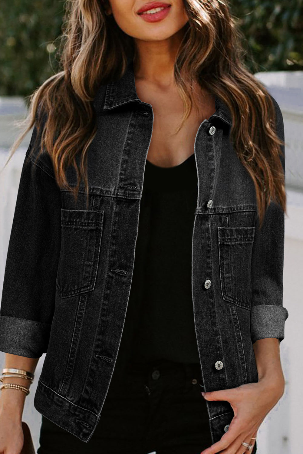 Down By The River Oversized Denim Jacket