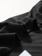 Cabaret Off-Shoulder Folded Slim Top in Black