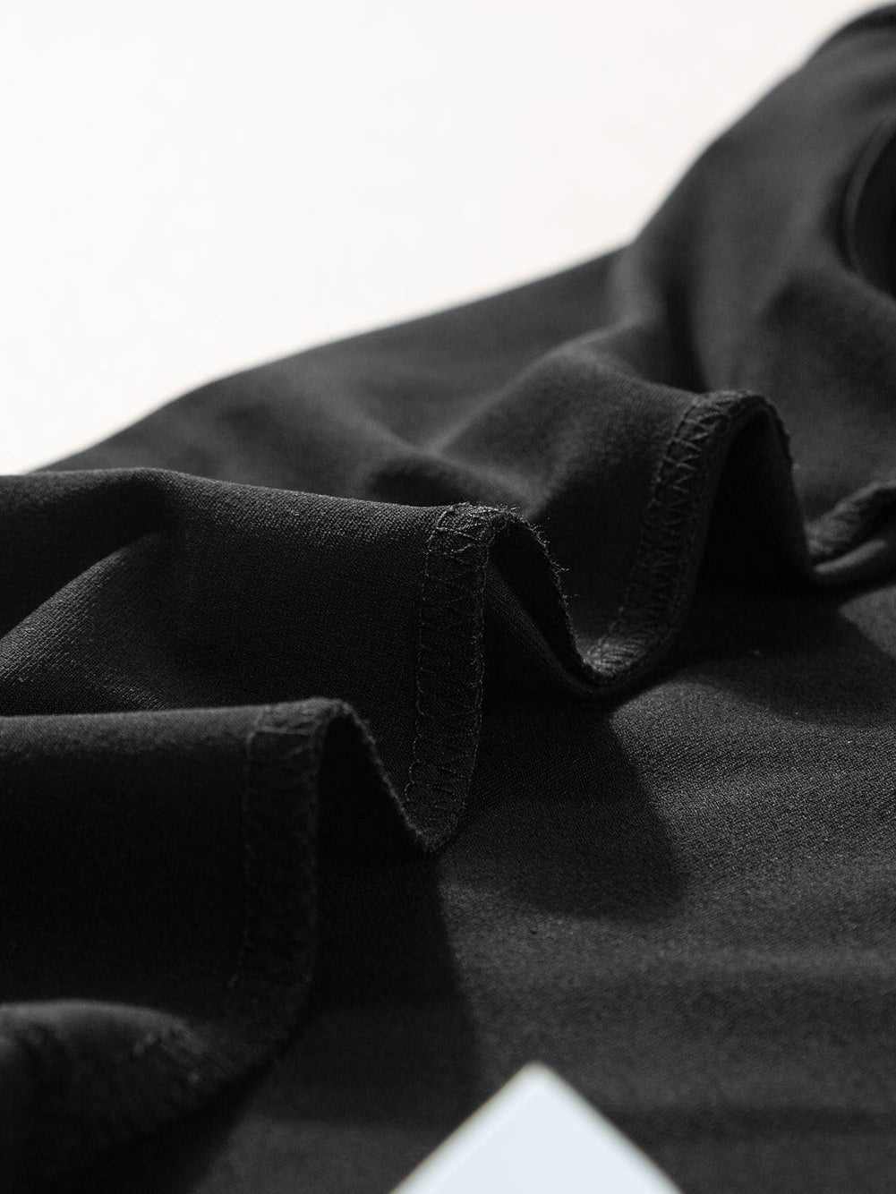 Cabaret Off-Shoulder Folded Slim Top in Black