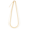 Cassia Double Chain Necklace | Gold and Silver