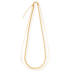 Cassia Double Chain Necklace | Gold and Silver