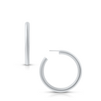 Flora Medium Hoop Earring | Gold and Silver