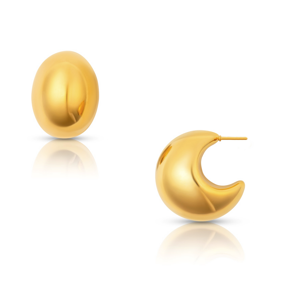 Kane Dome Earring | Gold and Silver