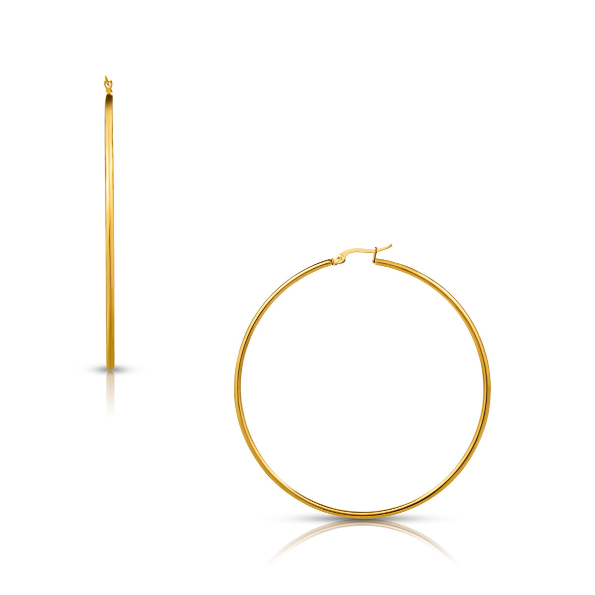 Laurette Medium Hoop Earring  | Gold and Silver