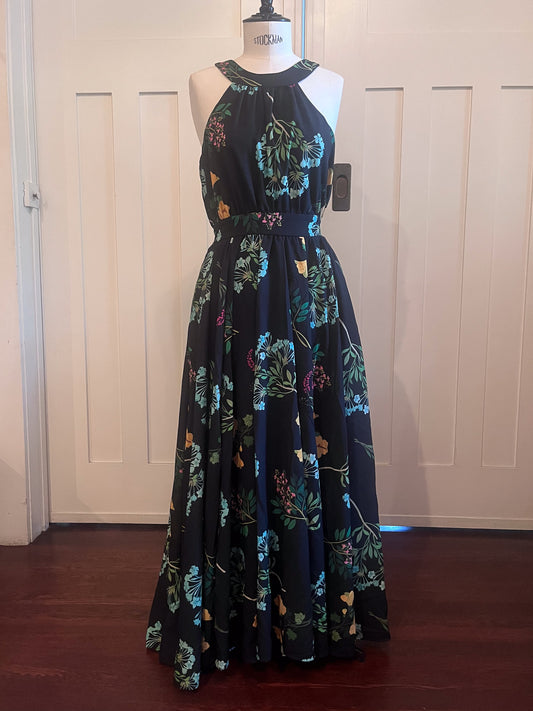 Maybelle Maxi Dress in Dark Floral - ORIGINAL SAMPLE