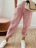 Frankie Striped Trousers in Coral by Pinup Girl Clothing