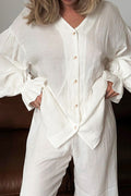 Les Castle Ruffled Top and Pants Set | Poundton