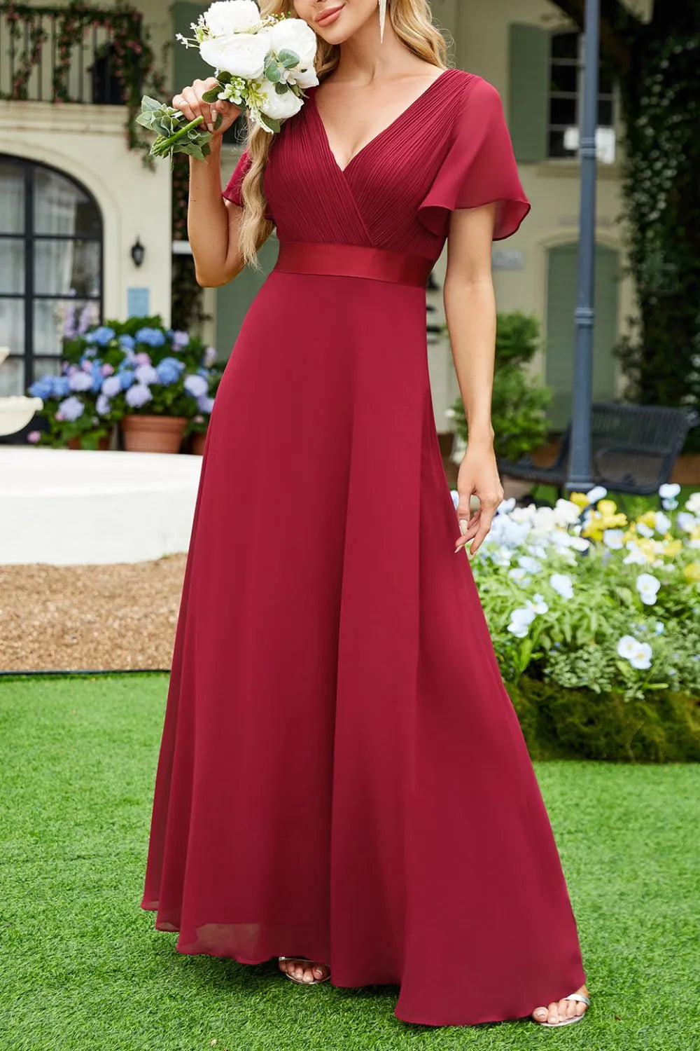 Rosalie Flutter Sleeve Maxi Dress | 2 Colors | Poundton pinupgirlclothing.com Rosalie Flutter Sleeve Maxi Dress | 2 Colors | Poundton pinupgirlclothing.com