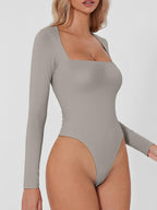 Everyway Square-Neck Long-Sleeve Bodysuit | 5 Colors