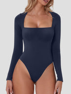 Everyway Square-Neck Long-Sleeve Bodysuit | 5 Colors
