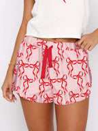Giovanna Printed Round Neck Short Sleeve Top and Drawstring Shorts Set | 5 Colors