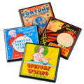 Fortune Telling Coaster Set, vintage fortune teller graphics