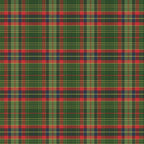 Green Plaid Greta Dress, a green and red plaid 1950s swing dress with a surplice neckline