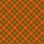 Orange Plaid Greta Dress, a 1950s cotton swing dress with a surplice neckline and gathered waist