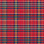 Red Plaid Greta Dress, a 1950s cotton swing dress with a surplice neckline and gathered waist
