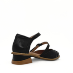 Guardian double-buckle Mary Jane flat in black with a low heel