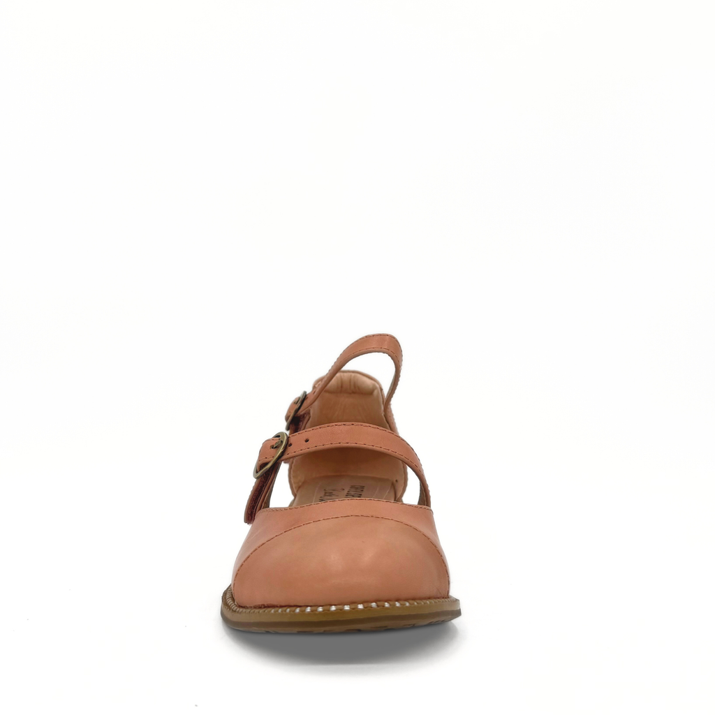 Guardian double-buckle Mary Jane flat in pink with a low heel