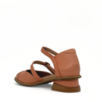 Guardian double-buckle Mary Jane flat in pink with a low heel