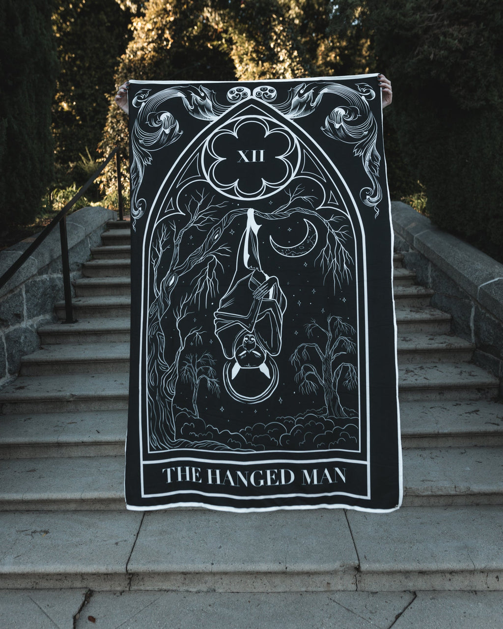 Hanged Man tarot card wall tapestry