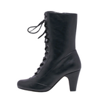 Claire Victorian Booties in black by Pinup Girl Clothing