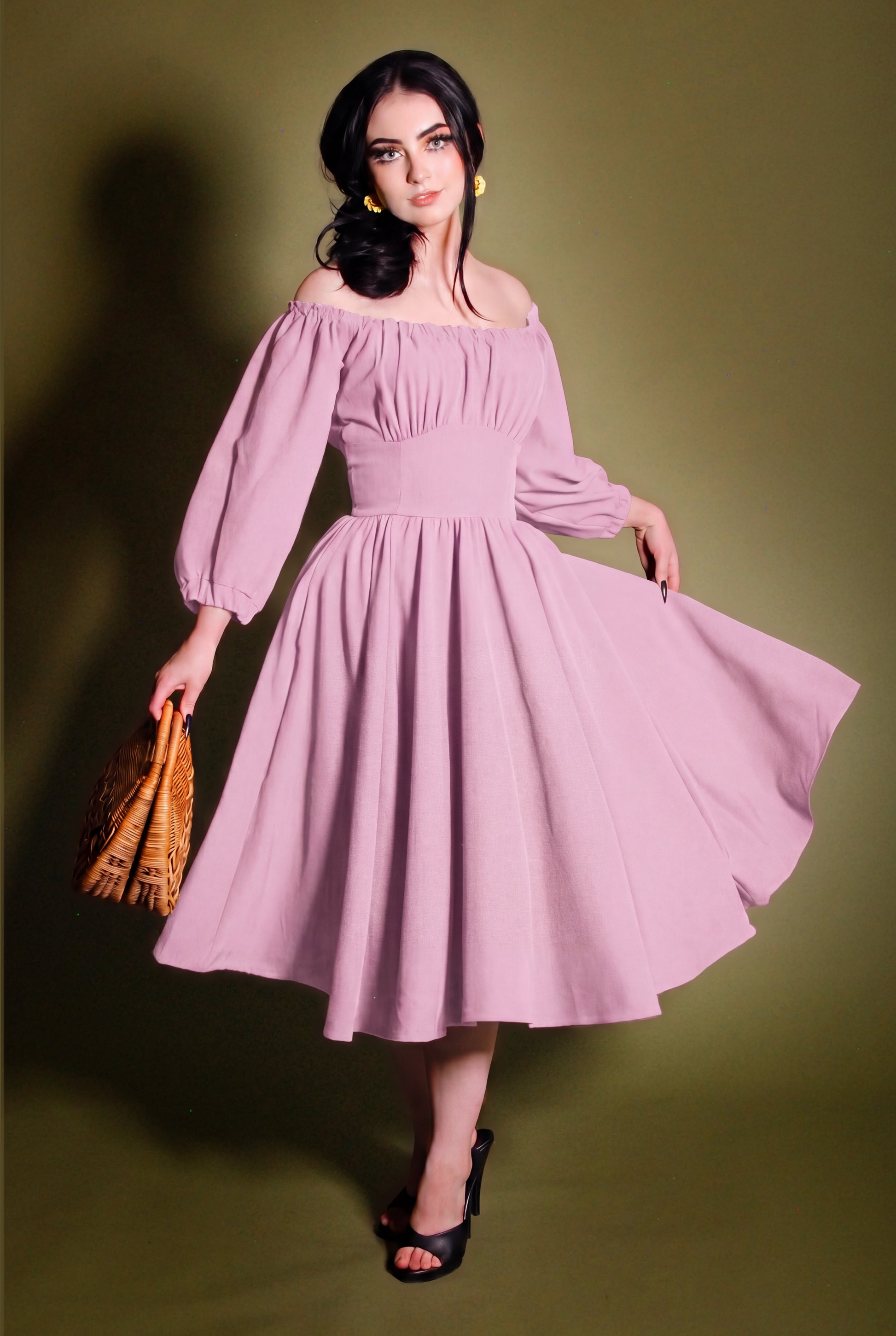 fall peasant dresses Roper Women's Collage Print Peasant Dress