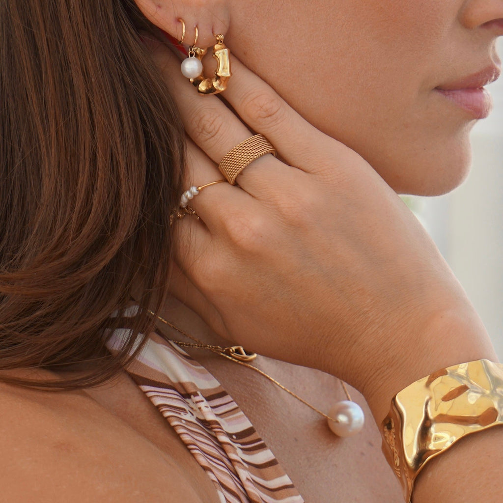 Etta Mesh Ring | Gold and Silver