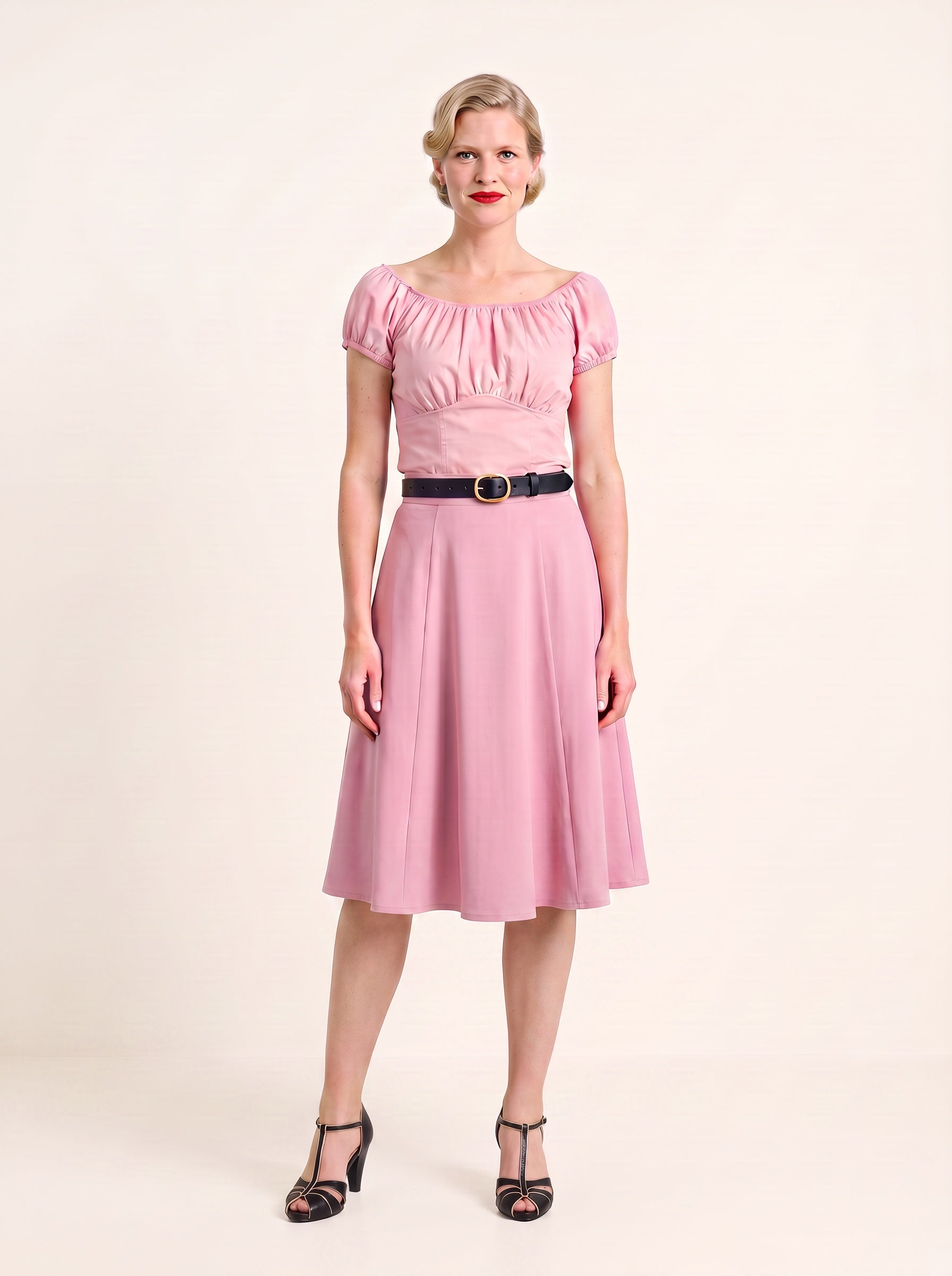 Viva 40s Tulip Skirt in Pinup Girl Pink