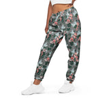 J'Adore grey Bella Roses joggers with elastic ankle cuffs, waist to toe on model