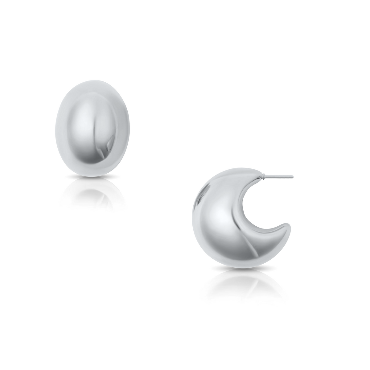 Kane Dome Earring | Gold and Silver