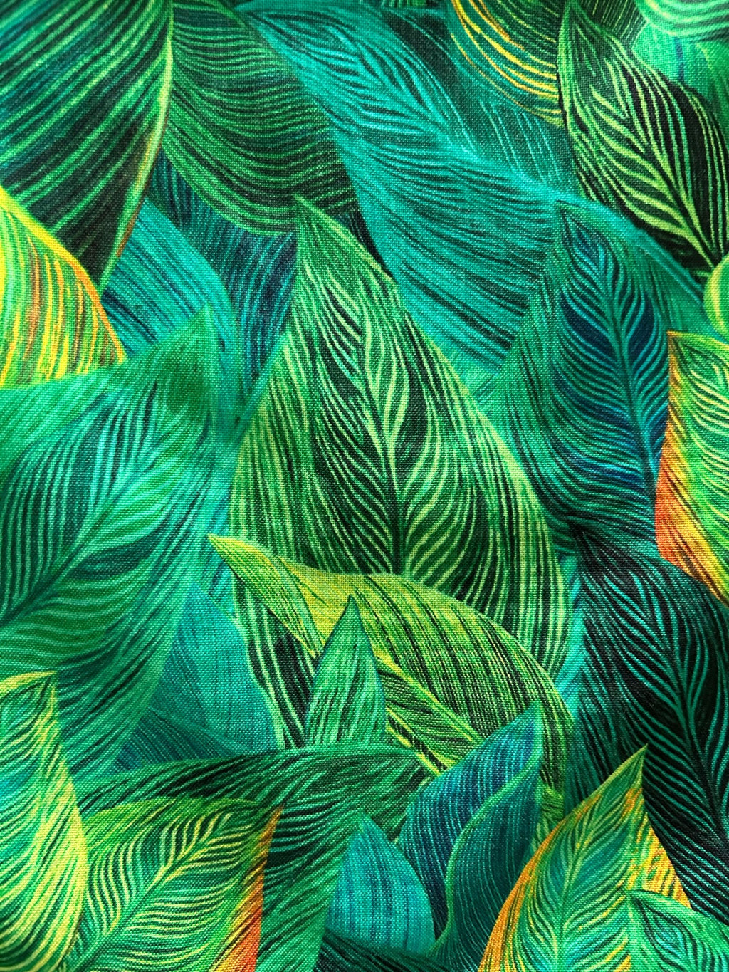 Leaves Bow Top in a green leaf print with an oversized neck bow