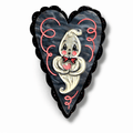 Haunted Heart Brooch, ghost clutching a heart
