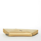 Angelica metallic gold leather clutch, another view, by Pinup Girl Clothing
