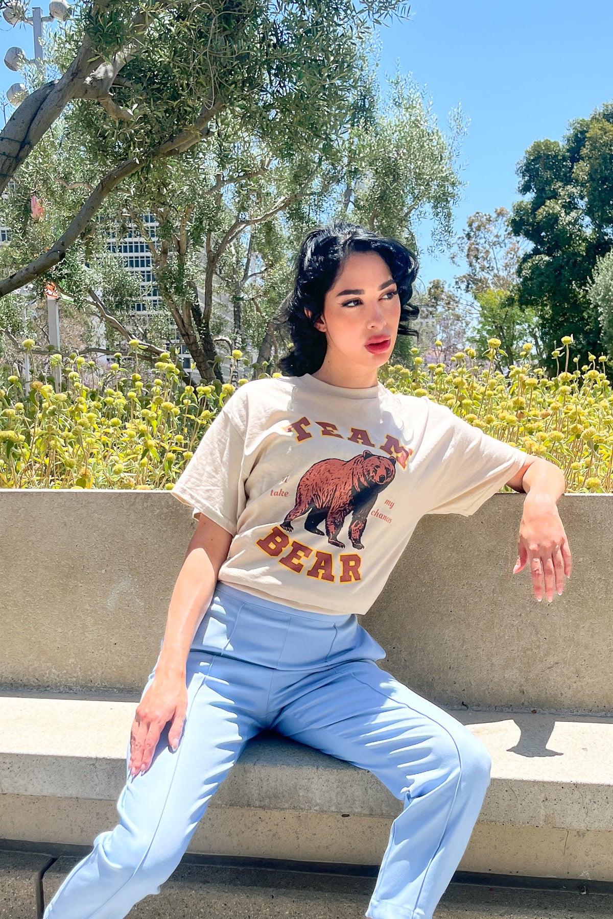 Team Bear - I'll Take My Chances - Bear Graphic Unisex Heavy Cotton T-Shirt | 3 Colors | Hyperbole Design
