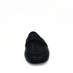 Roxy black leather slip-on loafer