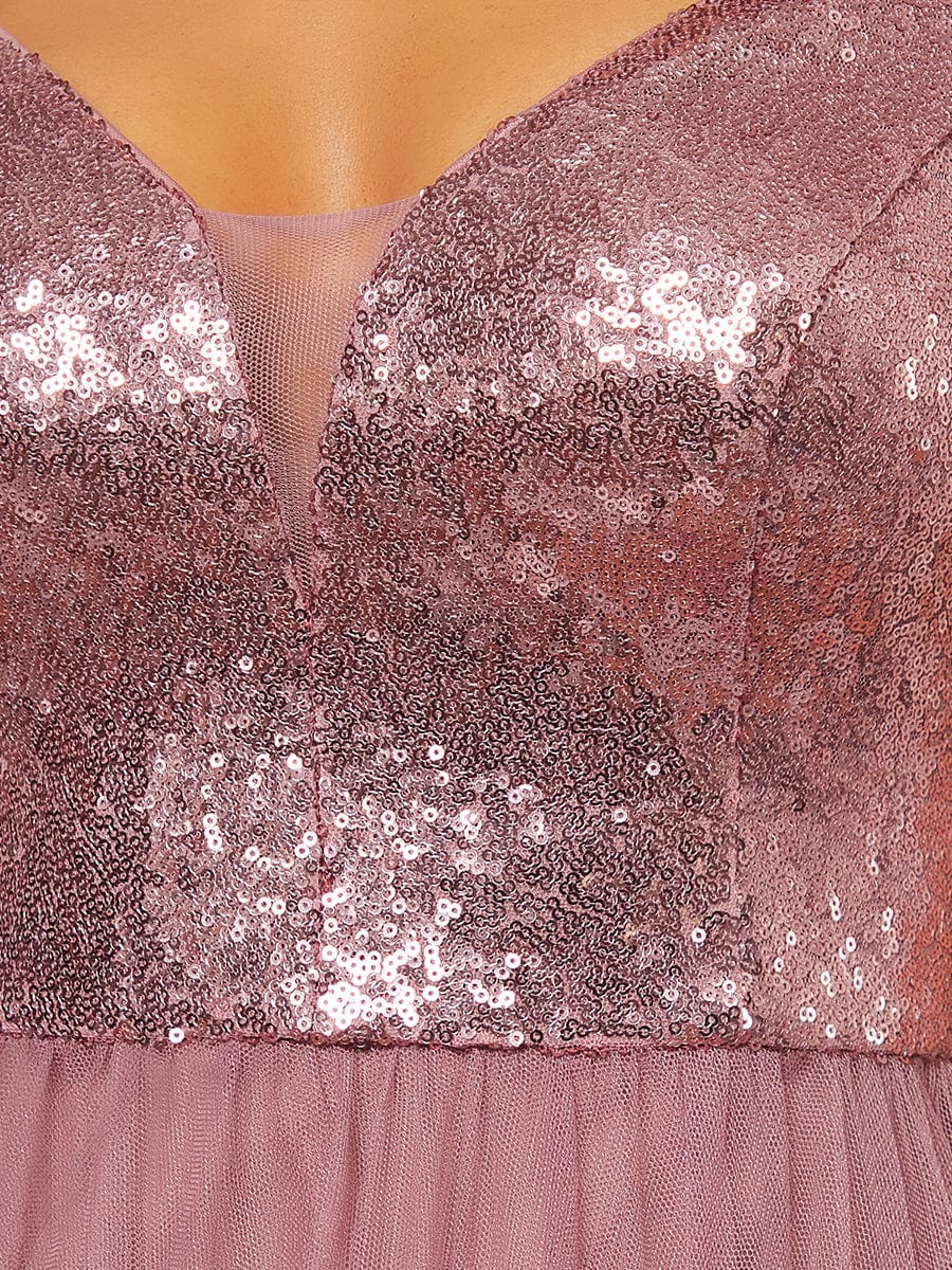 Marquee Off-Shoulder Sequin Tulle Gown