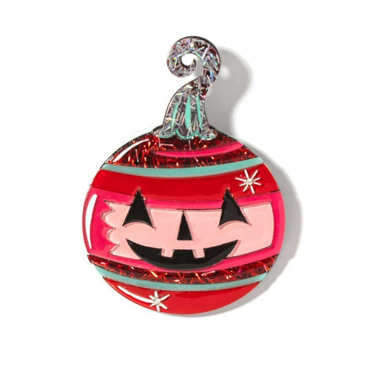 Spooktacular Sparkle Brooch, glitter Halloween scene (view 5)