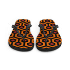 Amie Thong Flip-Flop Beach Sandals in Hotel Hexagon Print
