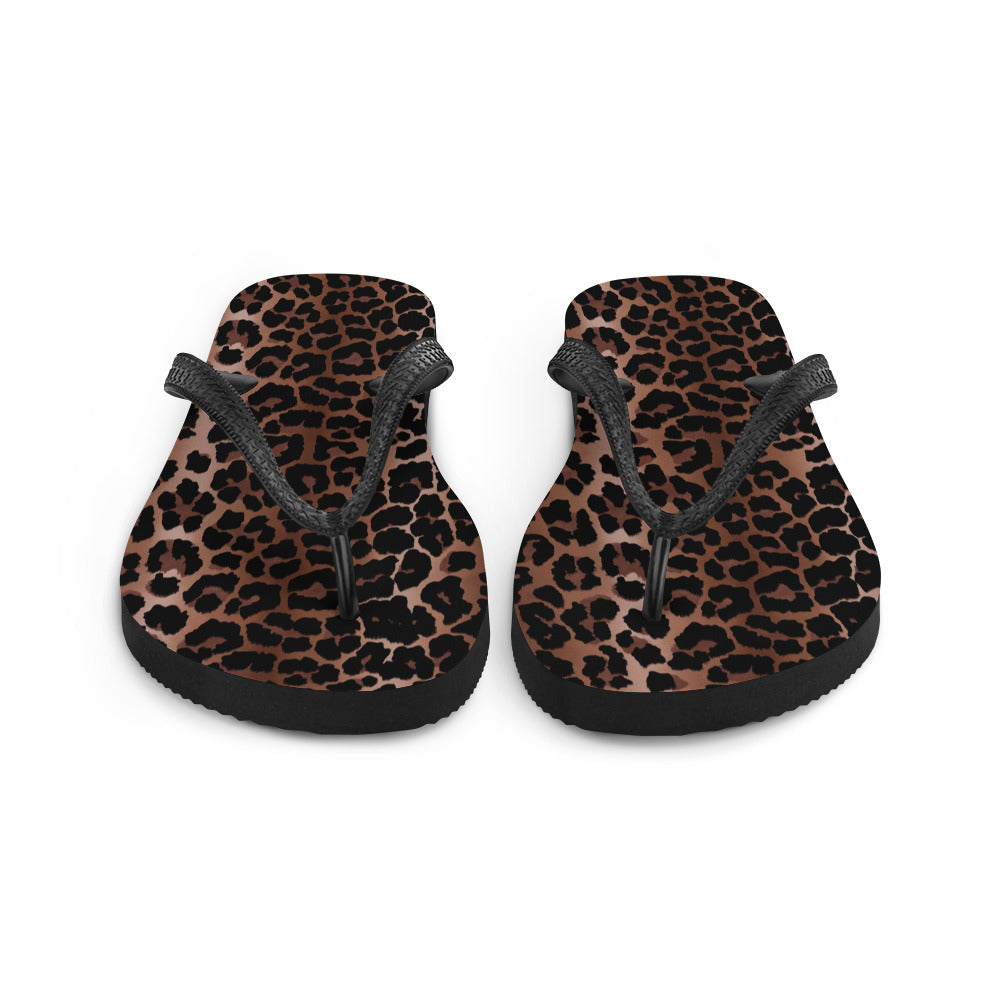 Amie Thong Flip-Flop Beach Sandals in OG Leopard