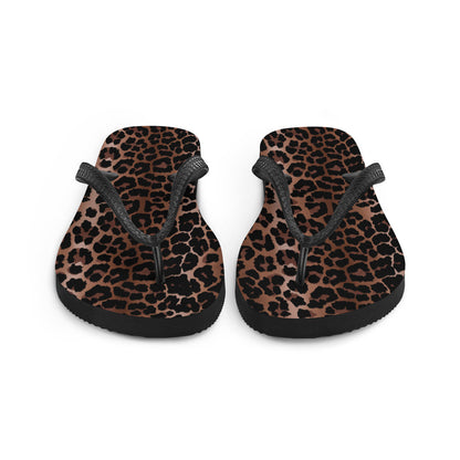 Amie Thong Flip-Flop Beach Sandals in OG Leopard | Pinup Couture Relaxed