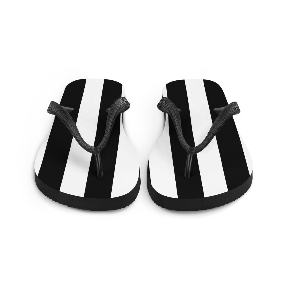 Amie Thong Flip-Flop Beach Sandals in Mark Stripe