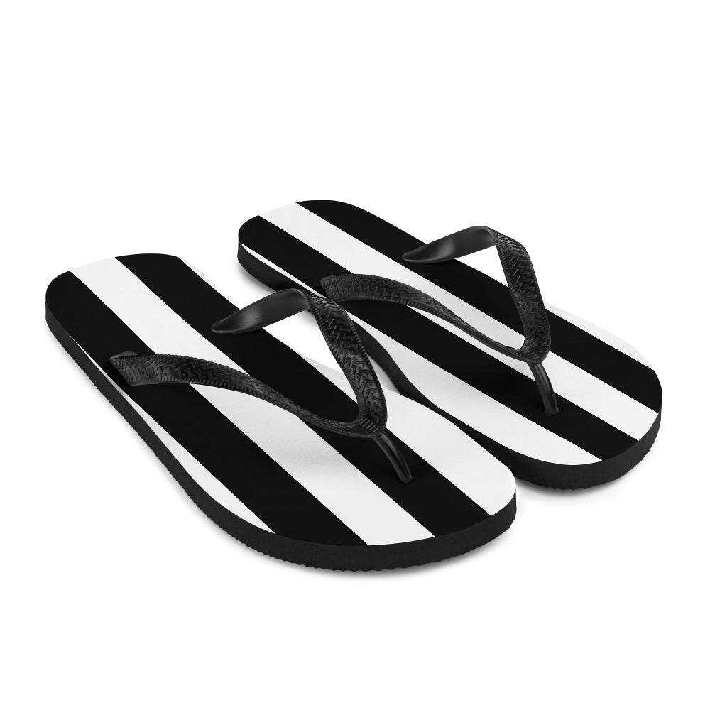 Amie Thong Flip-Flop Beach Sandals in Mark Stripe