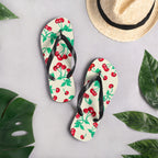 Amie Thong Flip-Flop Casual Sandals in Antique Ivory Cherry Girl