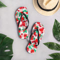 Amie Thong Flip-Flop Beach Sandals in Red Gingham Cherry Girl