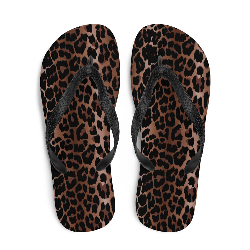 Amie Thong Flip-Flop Beach Sandals in OG Leopard