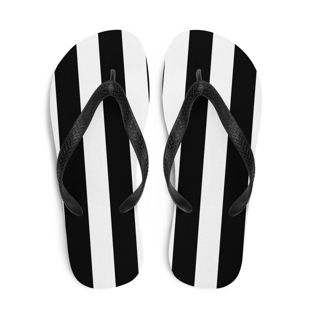 Amie Thong Flip-Flop Beach Sandals in Mark Stripe