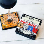 Spirit Board Coaster Set, antique spirit board graphics (view 2)